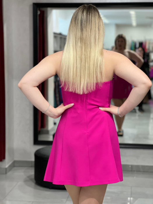 Rochie scurta fucsia 3363 [3]