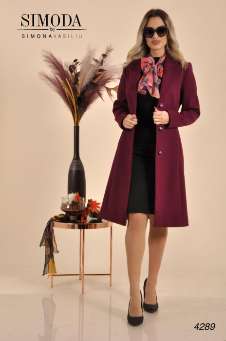 Palton bordo dama 4289 [6]