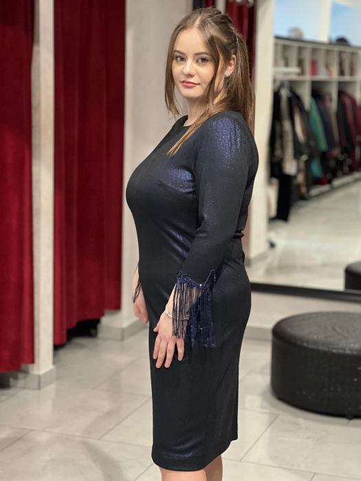 Rochie bleumarin sidef 962 [2]