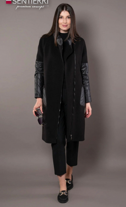 Palton negru Brenda 849 [2]