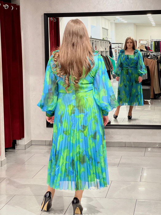 Rochie midi cu print floral 6390 [3]