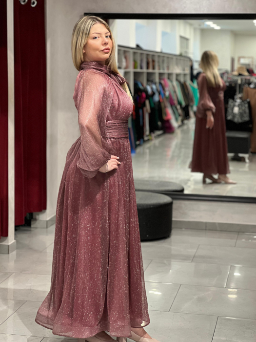 Rochie melanj cu funda 4994 [2]