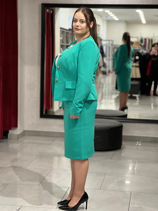 Costum verde turcoaz 822 [4]