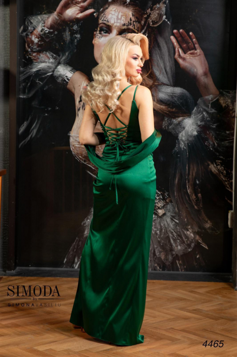 Rochie mulata satinata cu corset 4465 [4]