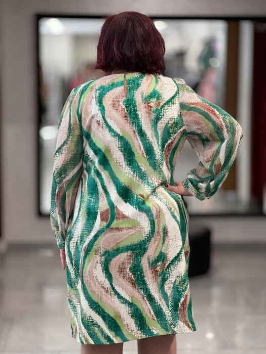 Rochie cu print verde 20388 [4]