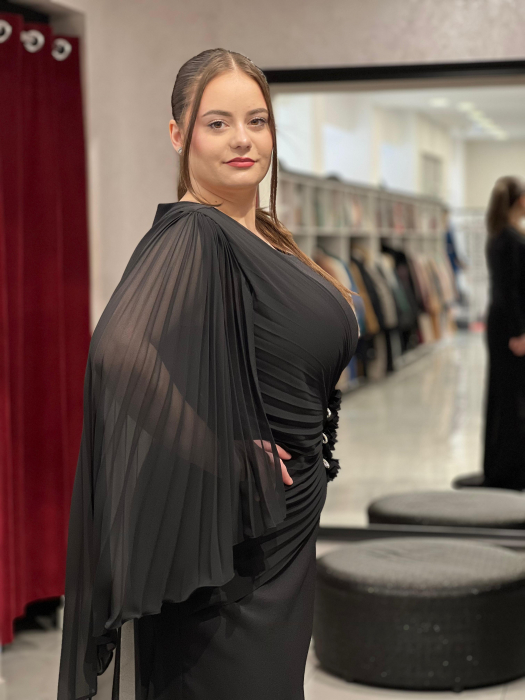 Rochie neagra lungă mod. 3011 [3]