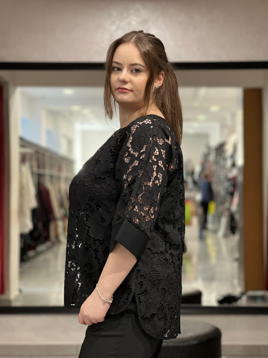 Bluză neagra dantela 11641 [4]