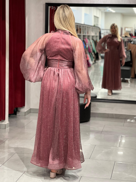 Rochie melanj cu funda 4994 [3]