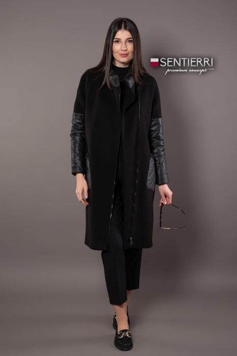 Palton negru Brenda 849 [5]