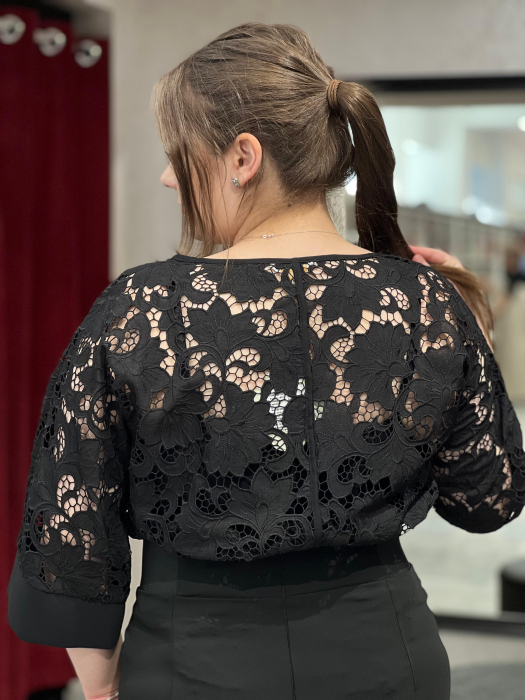 Bluză neagra dantela 11641 [6]