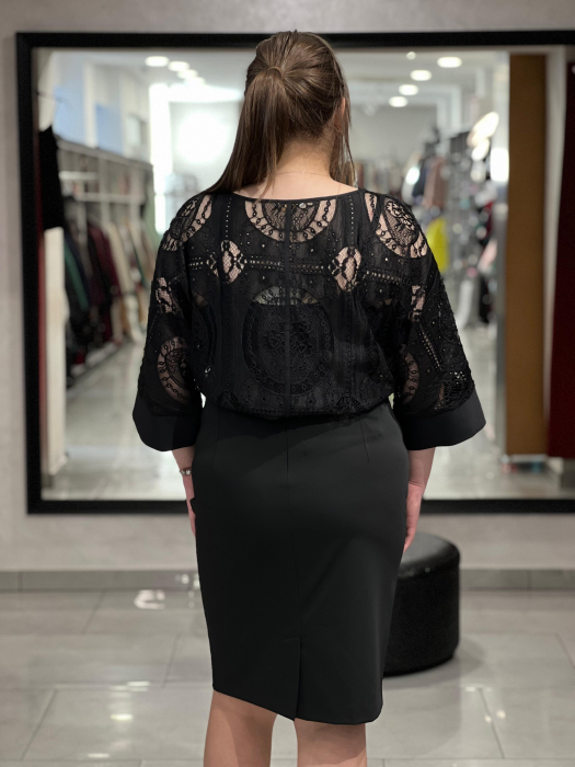Bluză neagra dantela 8606 [5]