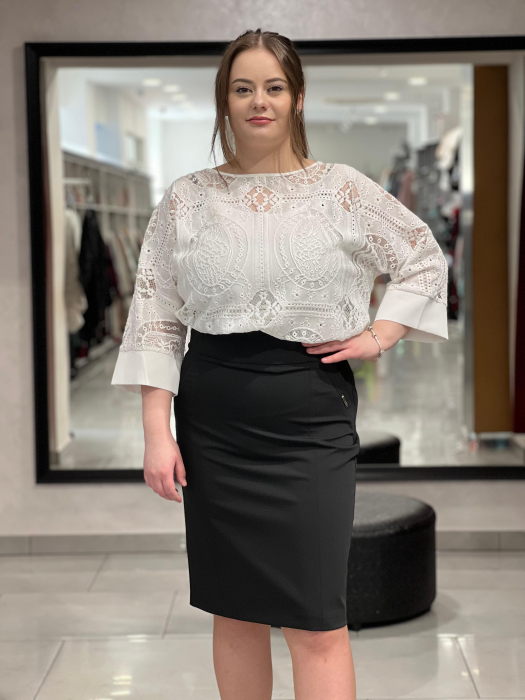 Bluză alba dantela 8606 [1]