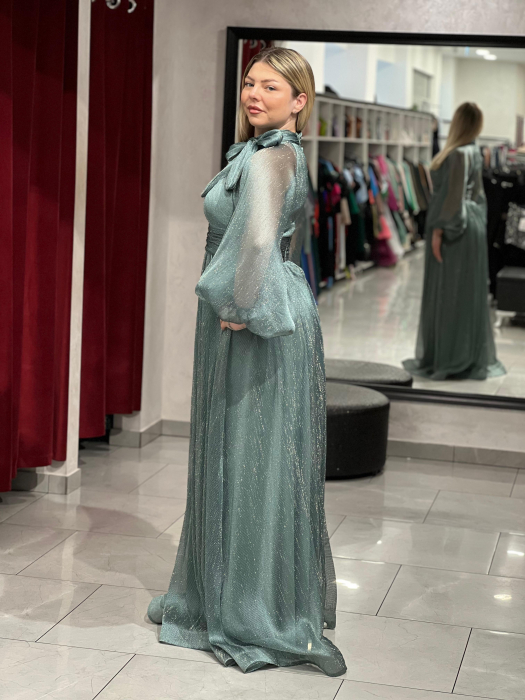 Rochie melanj cu funda 4994 [4]