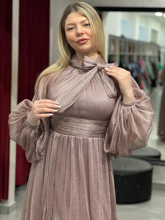 Rochie melanj cu funda 4994 [2]
