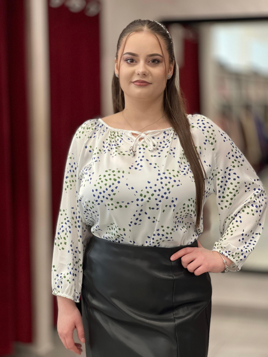 Bluza dama cu snur si punctulete [1]