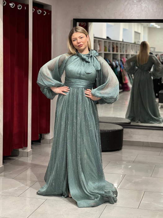 Rochie melanj cu funda 4994 [1]