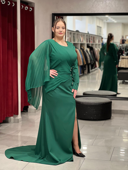 Rochie verde lungă mod. 3011 [4]