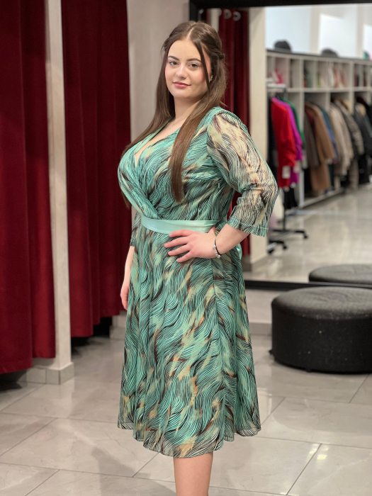 Rochie fistic cu auriu 8020 [2]