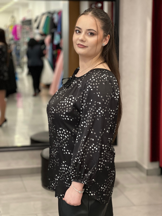 Bluza dama cu snur si punctulete [2]