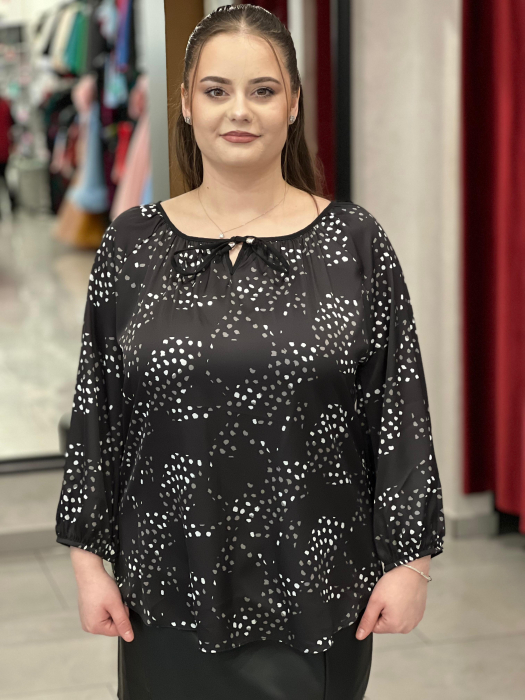 Bluza dama cu snur si punctulete [1]