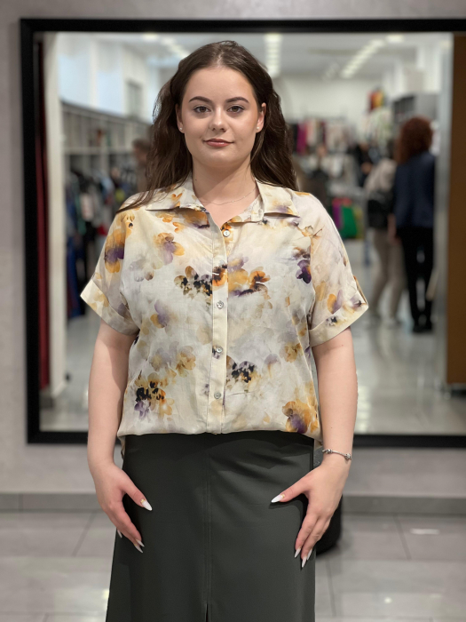 Camasa bej cu model floral 1985 [3]