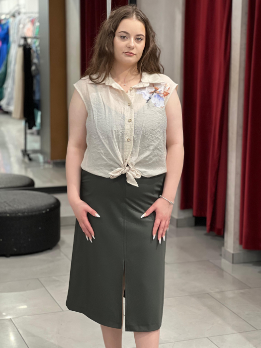 Camasa crem cu model floral 533 [3]