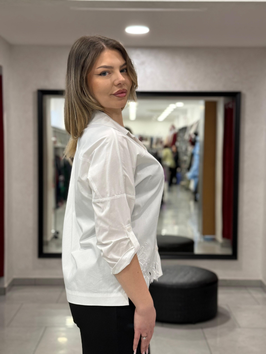 Cămașă albă cu broderie 12410 [7]