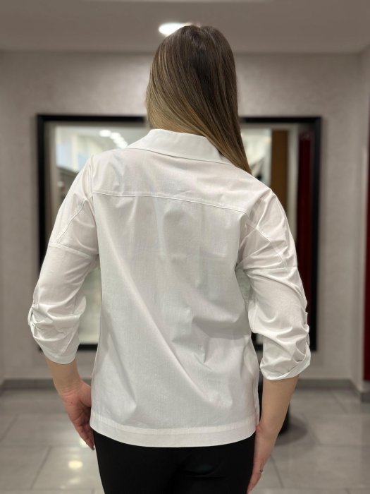 Cămașă albă cu broderie 12410 [9]