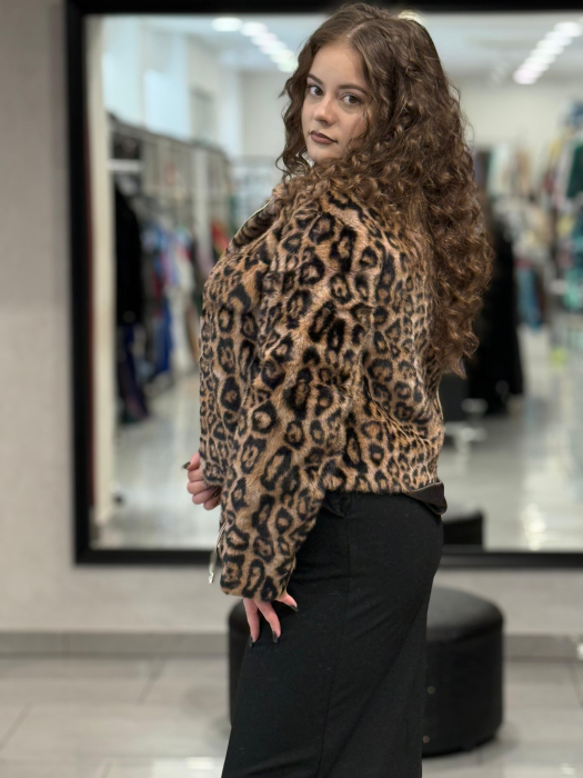 Haina blană eco animal-print [2]