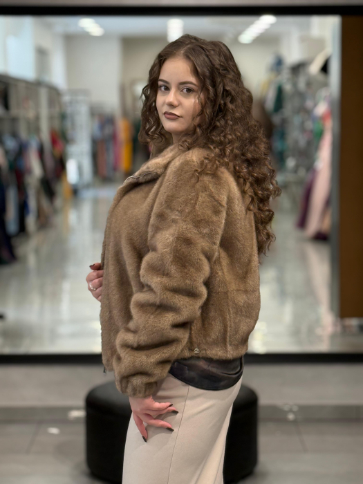Haina blană eco mocha [2]