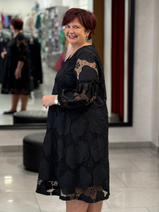 Rochie dantelă neagră 7568 [2]
