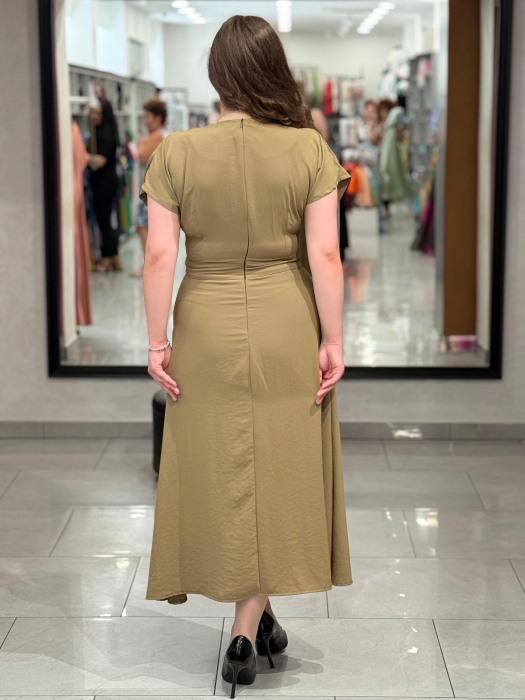 Rochie kaki cu nasturi mod. 0411 [4]