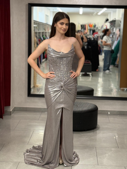 Rochie argintie Marissa [2]