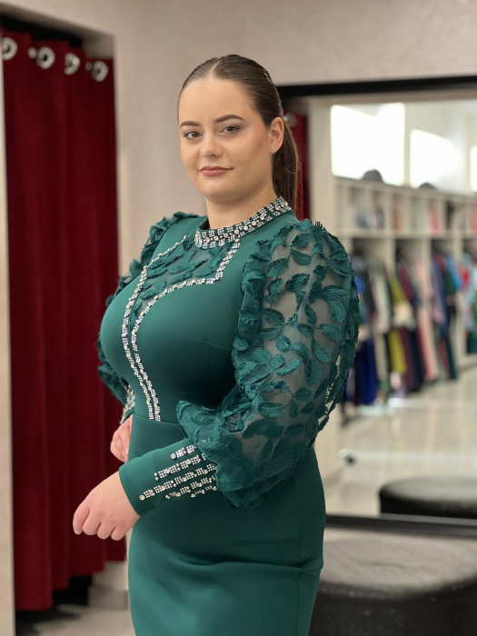 Rochie verde mod. 7038 [2]