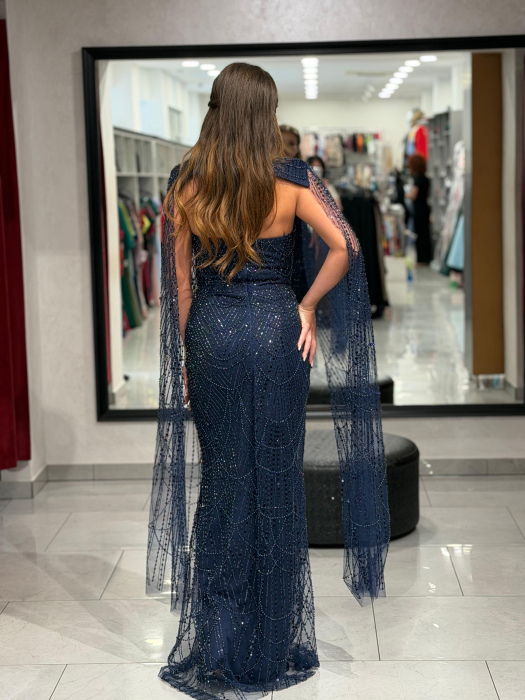 Rochie bleomarin cu capa detasabila [5]