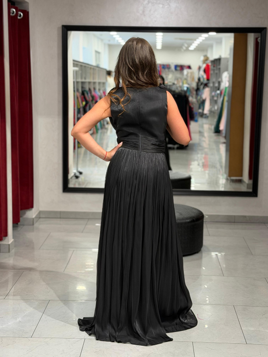 Rochie lunga neagra 4630 [7]