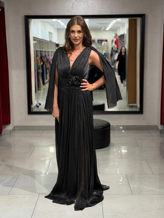 Rochie lunga neagra 4630 [3]