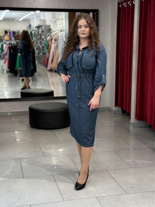 Rochie denim tip camasa [1]