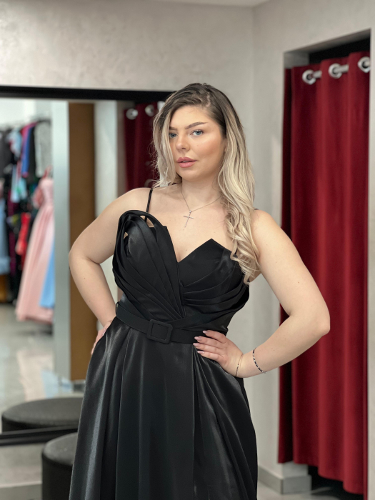 Rochie evazată cu bretele 6346 [2]