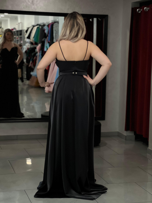 Rochie evazată cu bretele 6346 [4]