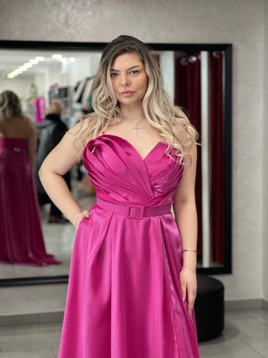 Rochie evazată cu bretele 6346 [4]