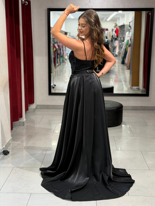 Rochie evazată cu bretele 6346 [4]