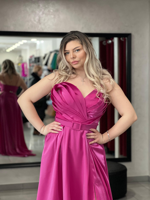 Rochie evazată cu bretele 6346 [3]