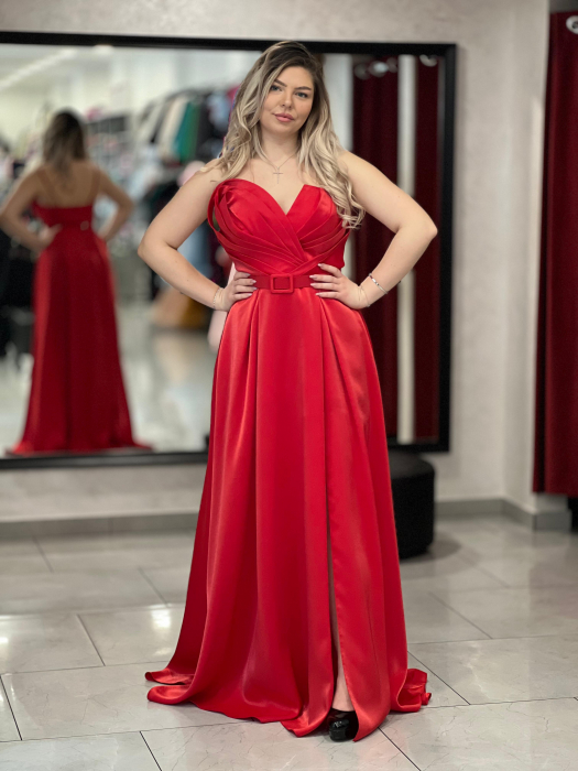 Rochie evazată cu bretele 6346 [1]