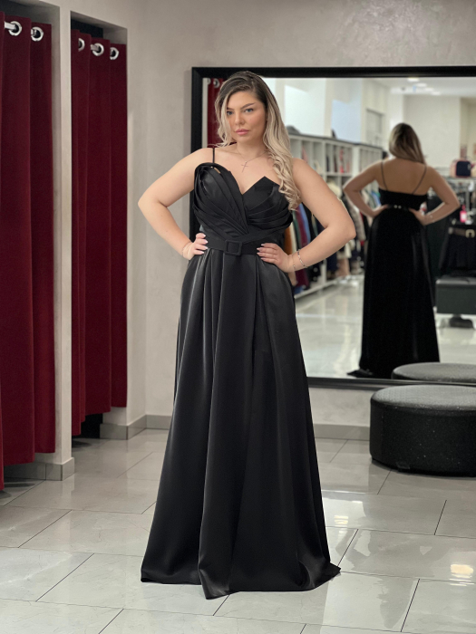 Rochie evazată cu bretele 6346 [3]