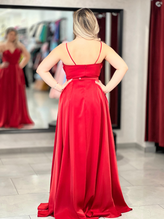 Rochie evazată cu bretele 6346 [5]