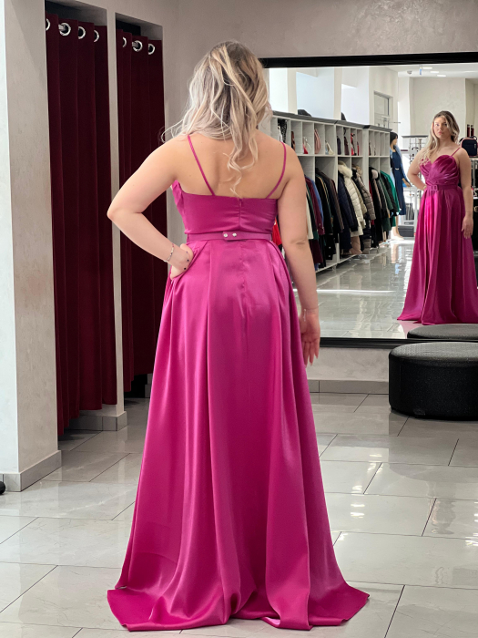 Rochie evazată cu bretele 6346 [6]