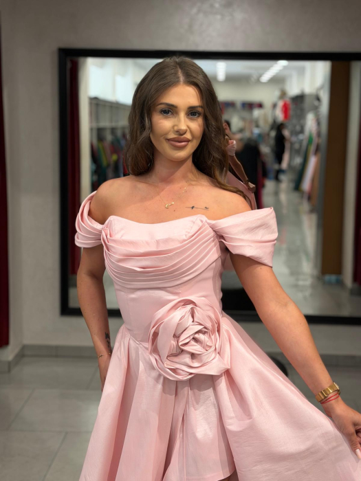 Rochie roz pudra 4622 [4]