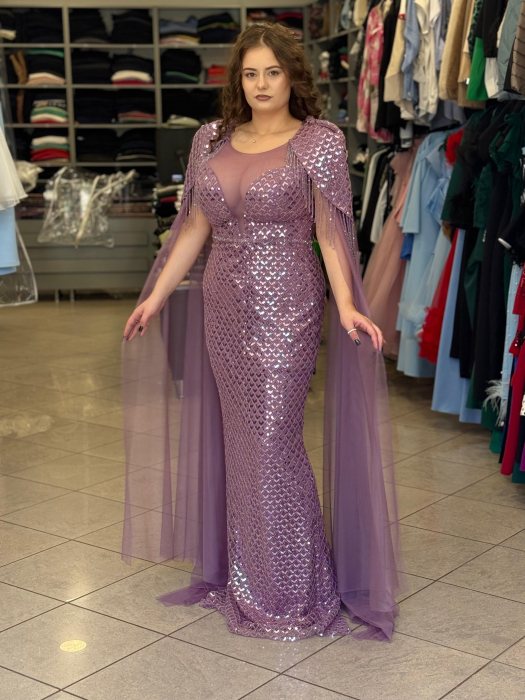 Rochie lunga rose 9044 [4]