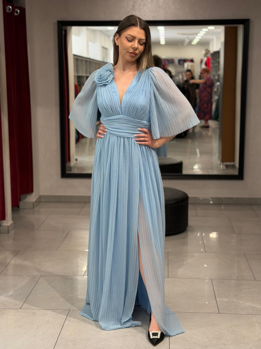 Rochie lunga bleo sidefat 4504 [3]